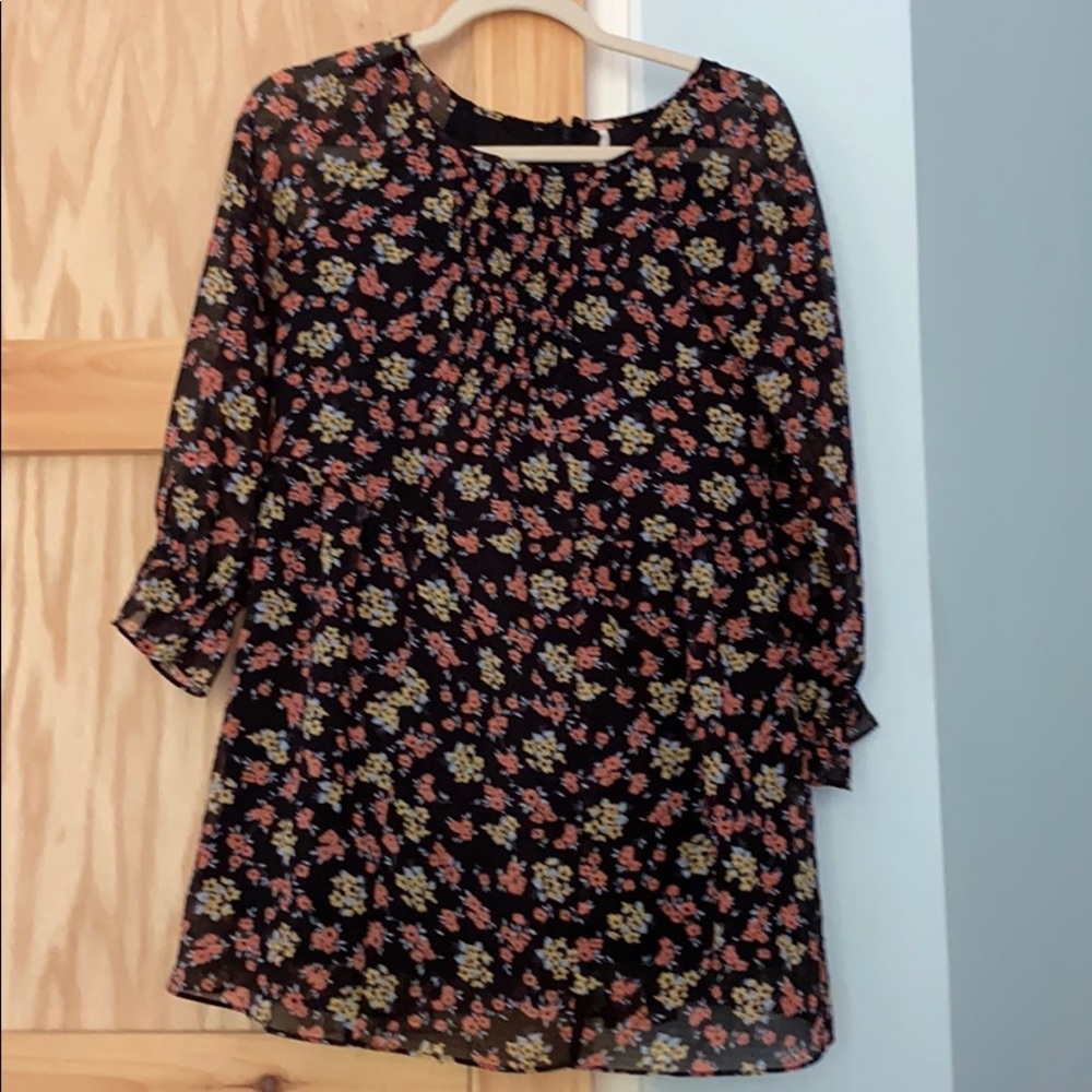 Free People flower blouse